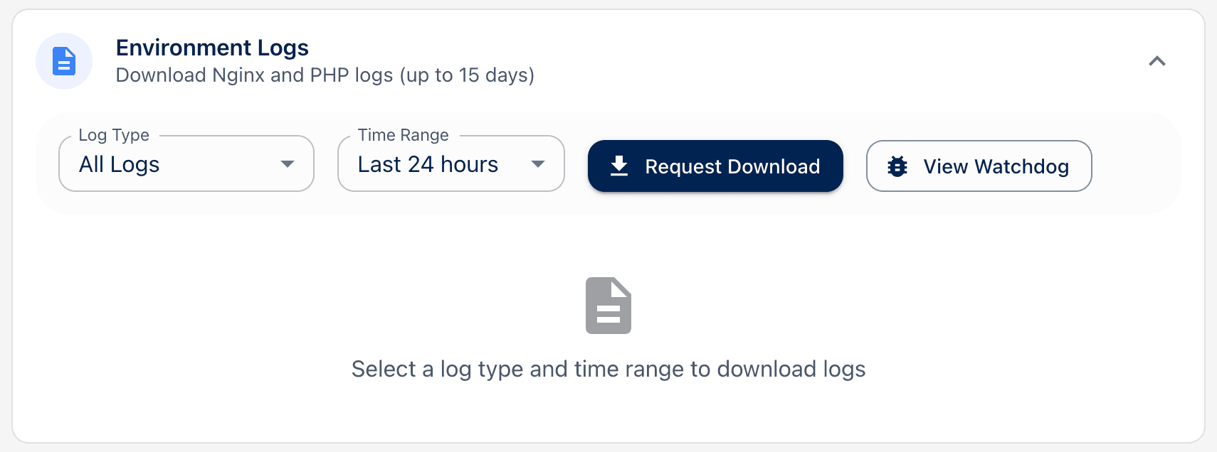 Environment logs in FlexLab