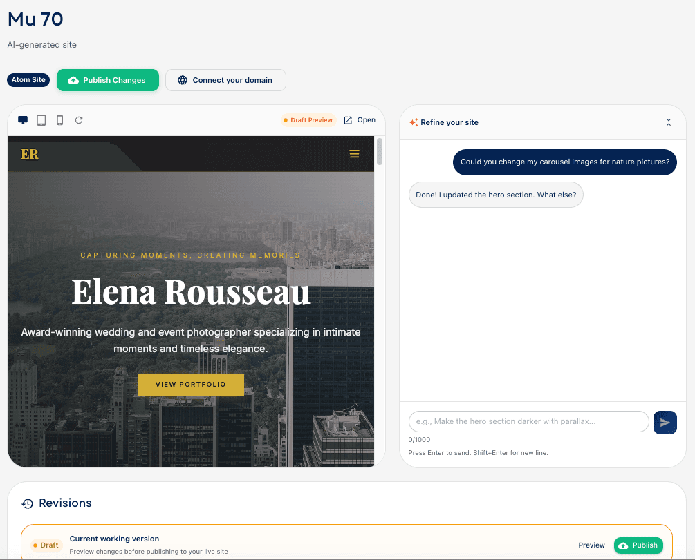 FlexSite AI Site Generator