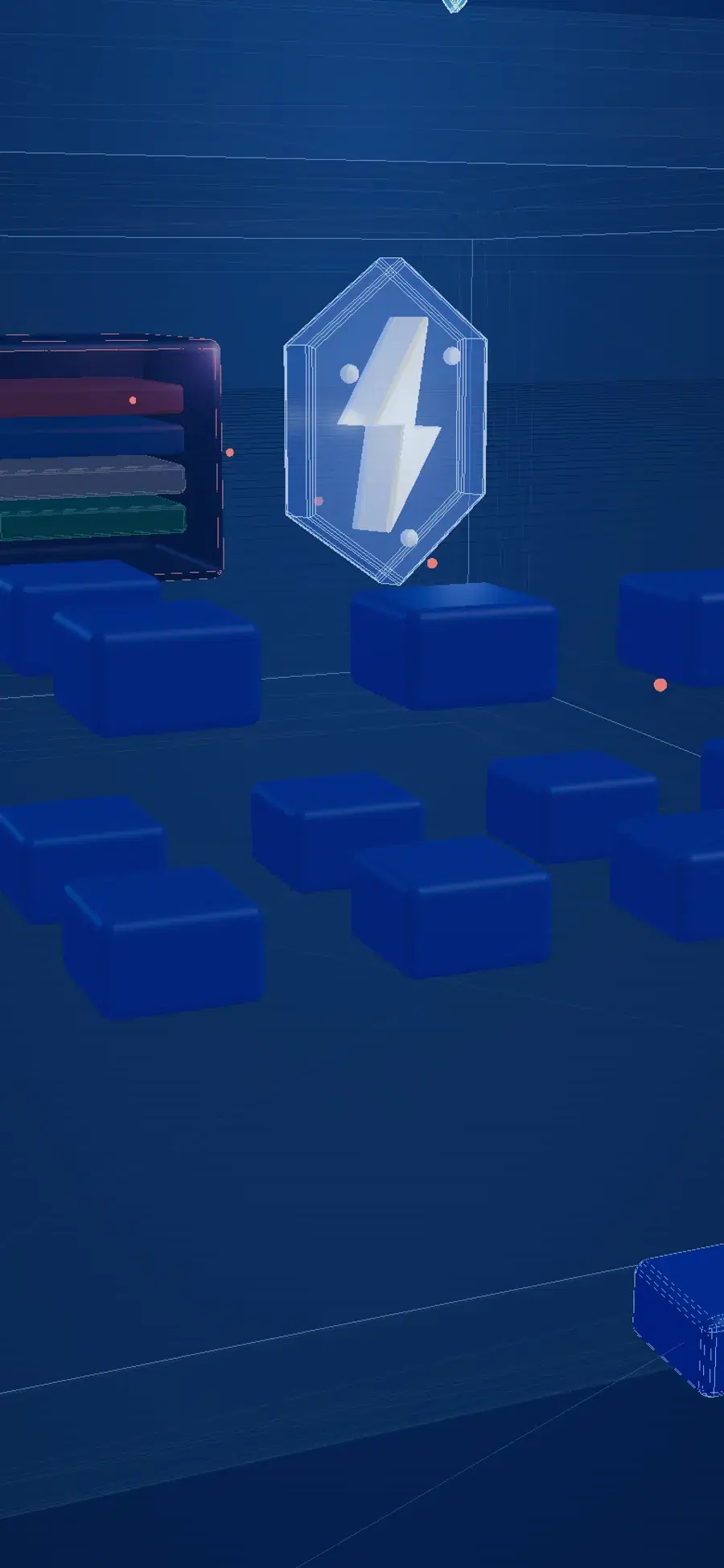 Rows of isolated site pods inside a FlexSite Kubernetes cluster